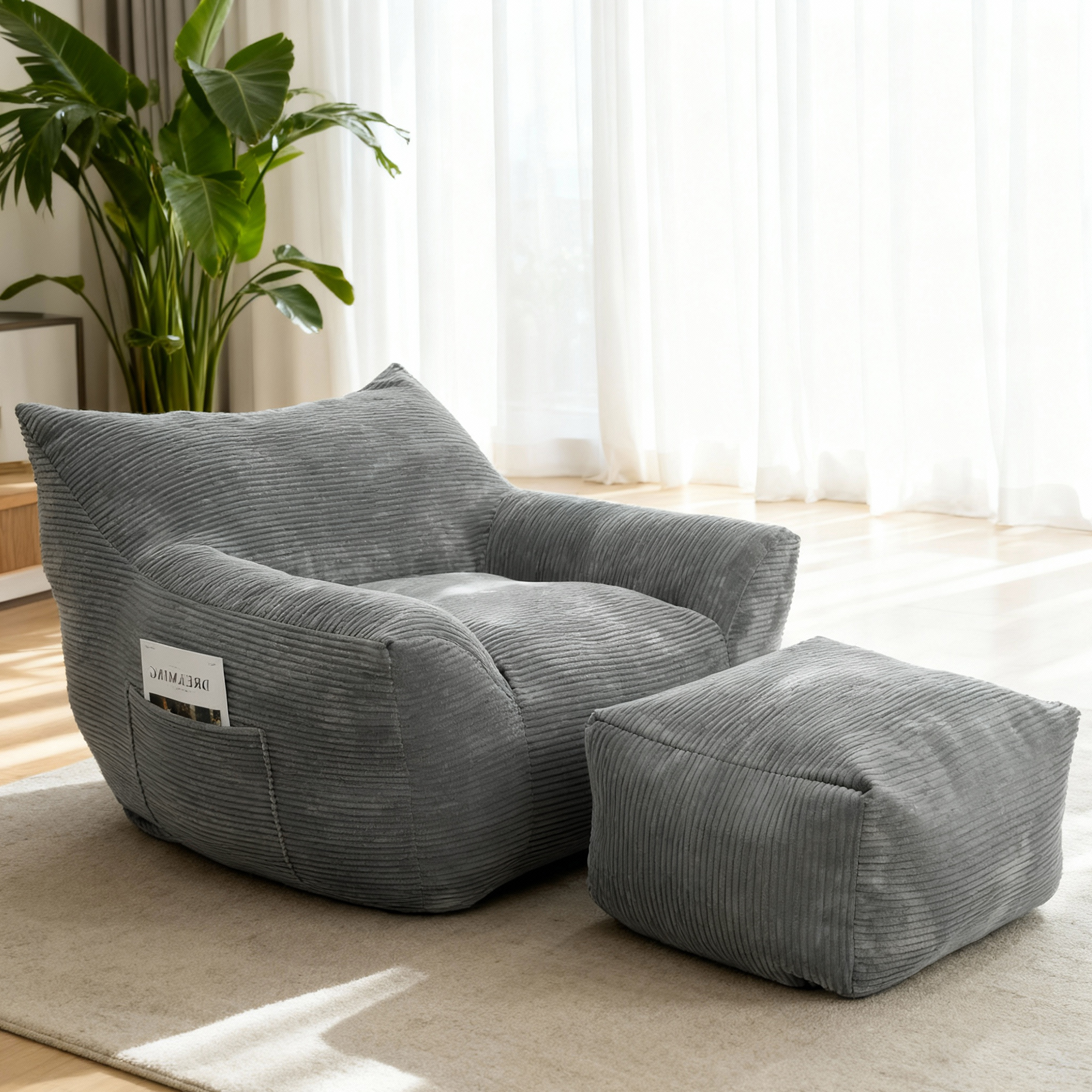 Oversized Comfort Bean Bag Sofa