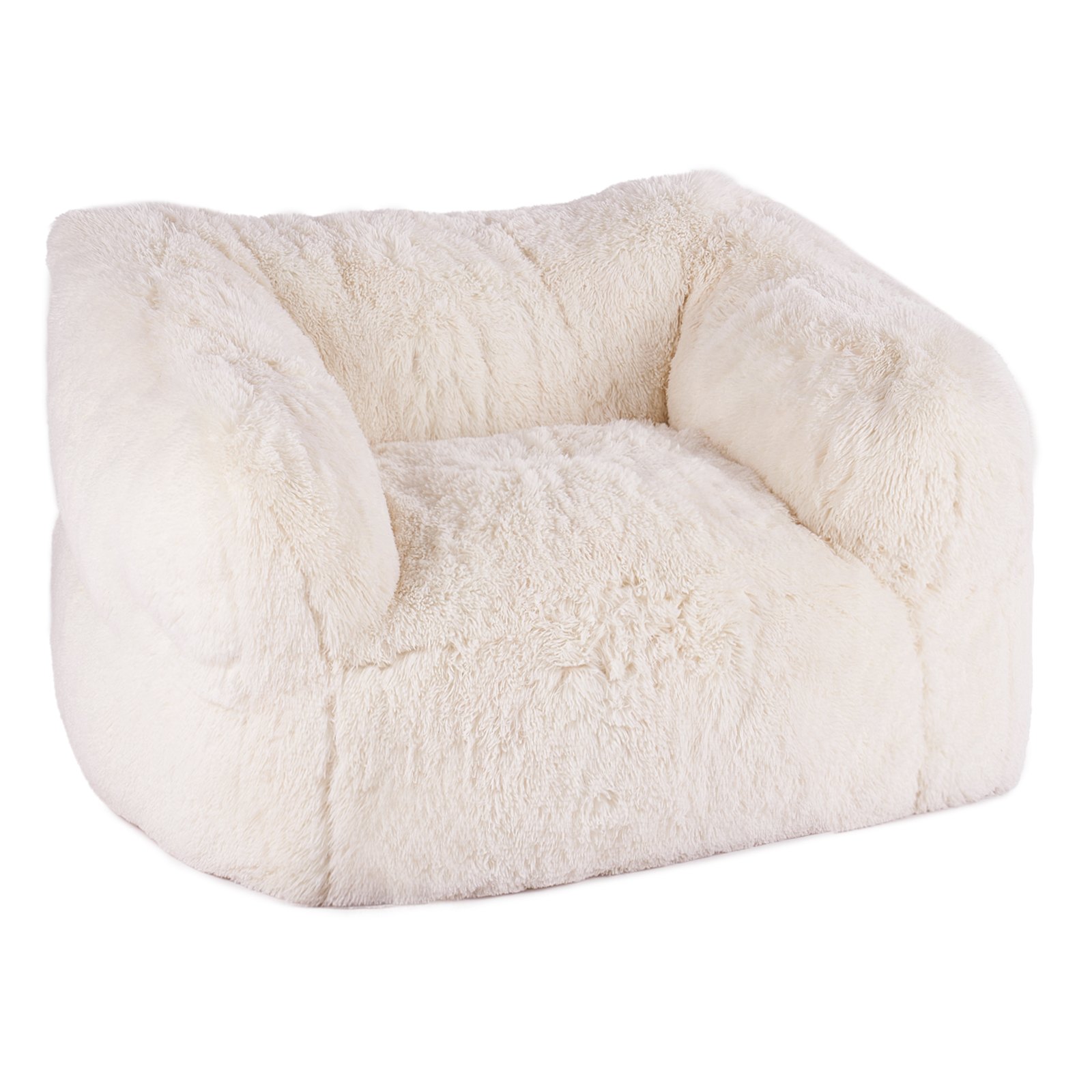 Plush Armrest Bean Bag Lounge Chair